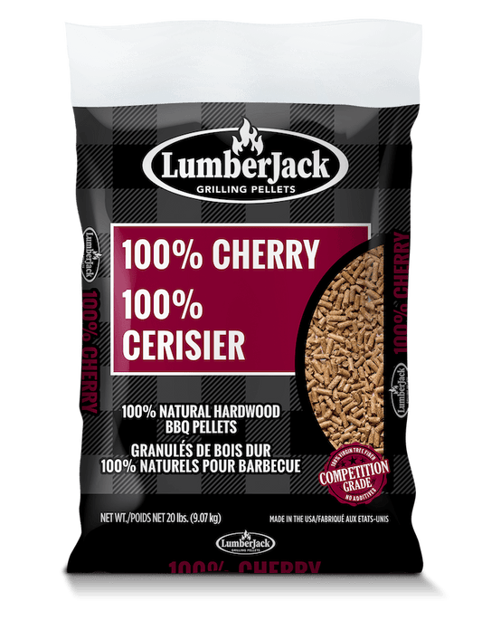 Lumberjack 100% Wild Cherry BBQ Pellets - 20 lbs