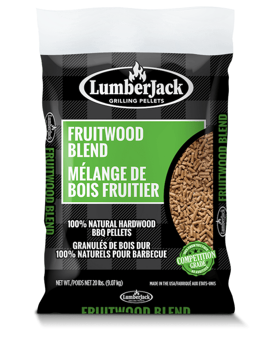 Lumberjack Fruitwood Blend BBQ Pellets - 20 lbs