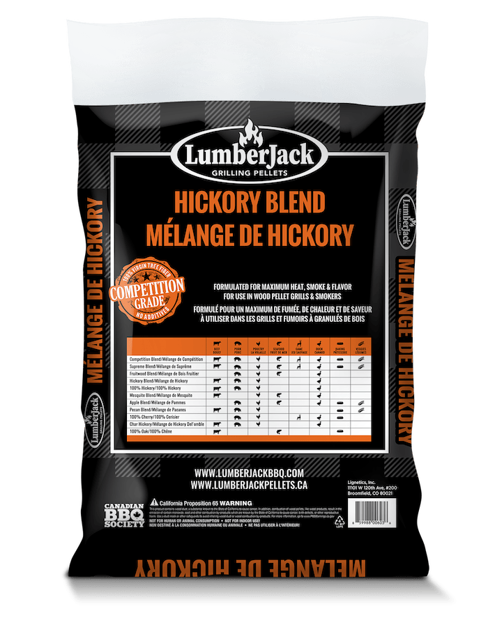 Lumberjack Hickory Blend BBQ Pellets - 20 lbs