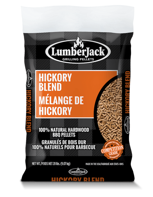 Lumberjack Hickory Blend BBQ Pellets - 20 lbs