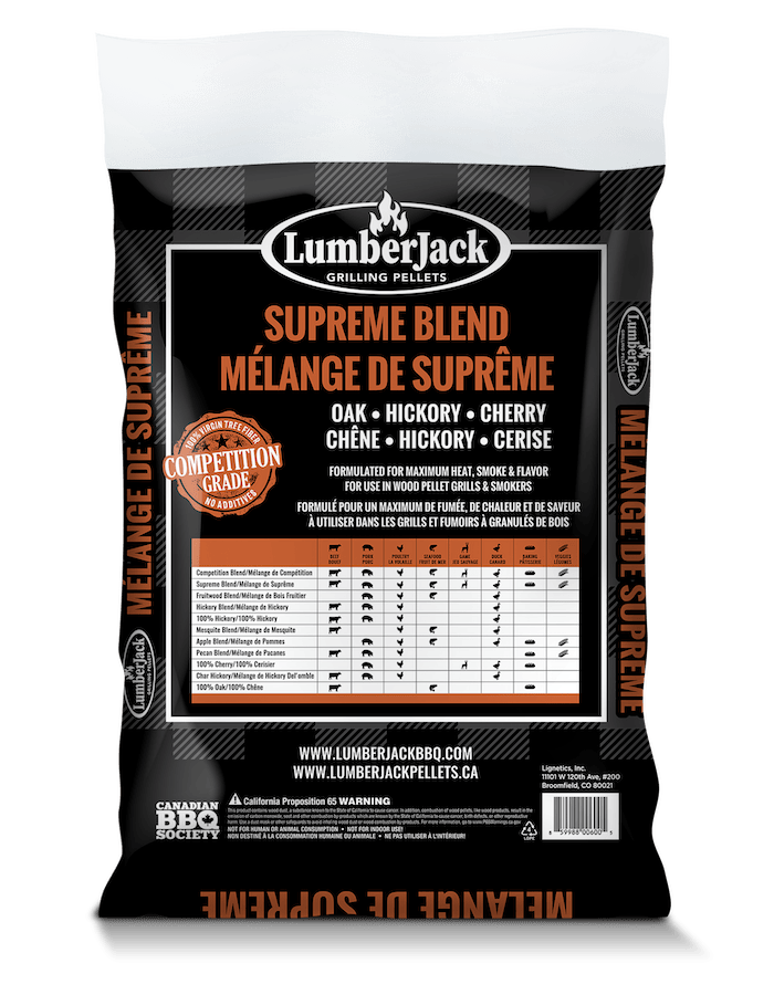 Lumberjack Supreme Blend BBQ Pellets - 20 lbs