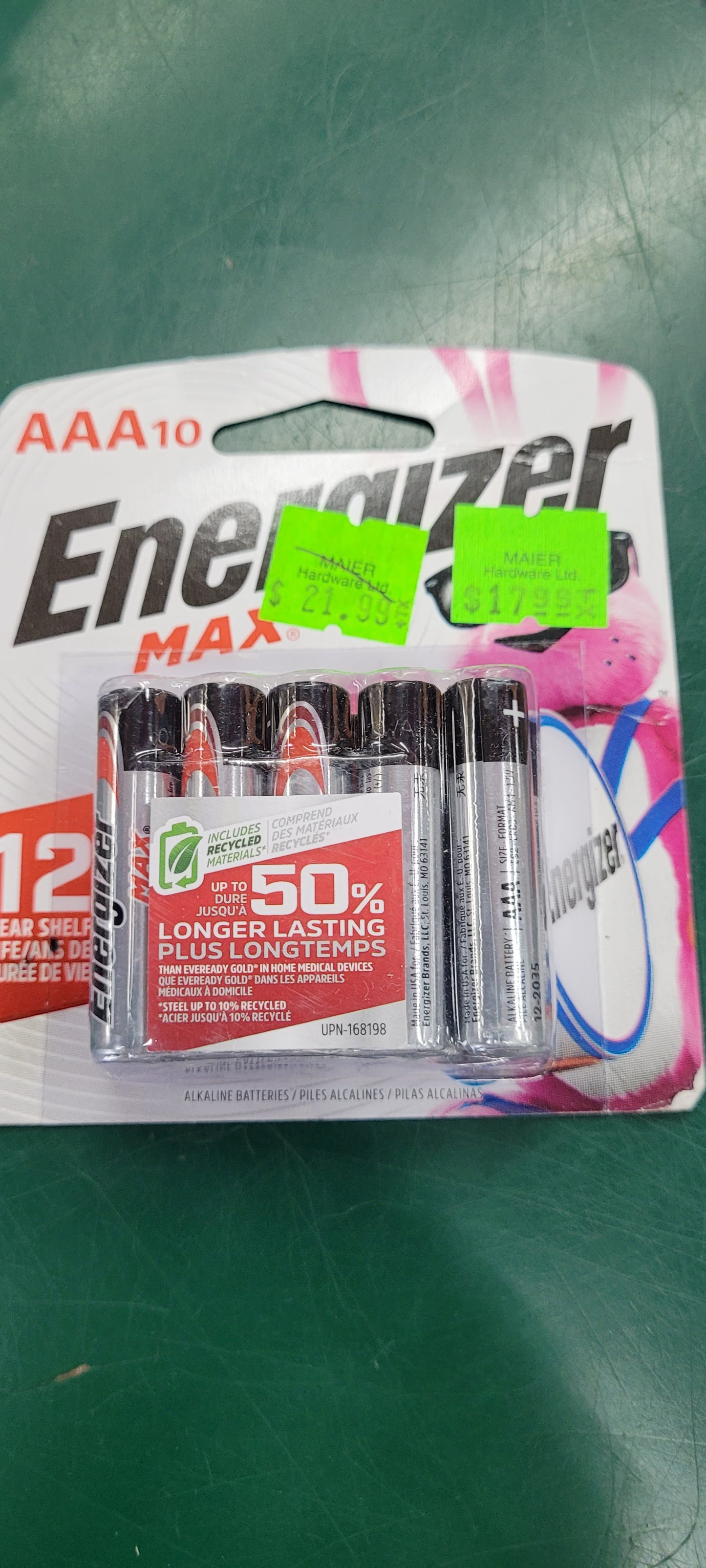 Energizer AAA 10 pack