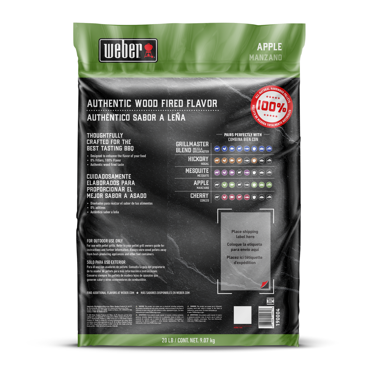Apple Hardwood Pellets - 20 lbs