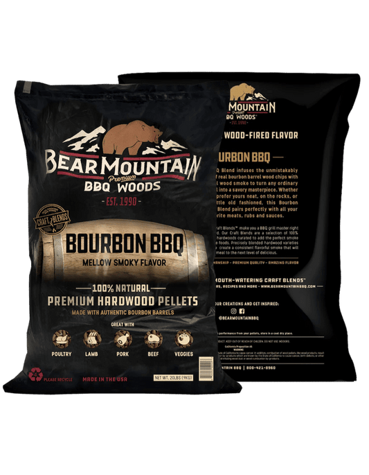 Bear Mountain Bourbon BBQ Pellets - 20 lbs