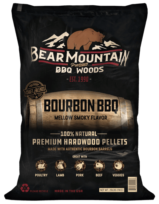 Bear Mountain Bourbon BBQ Pellets - 20 lbs