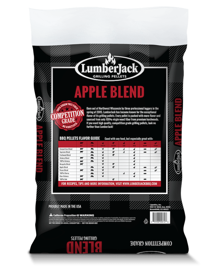 Lumberjack Apple Blend BBQ Pellets