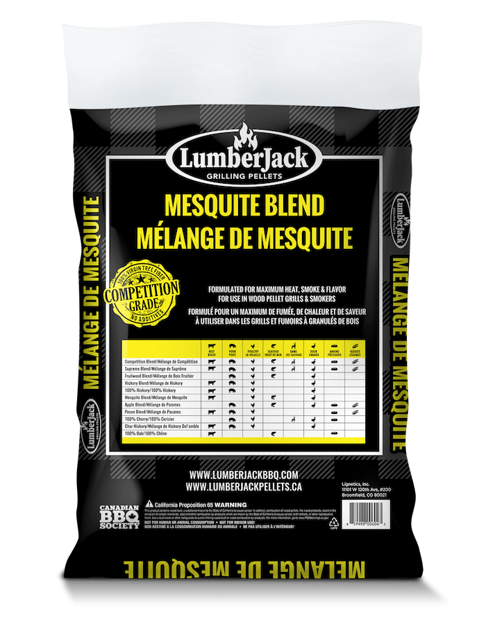Lumberjack Mesquite Blend BBQ Pellets - 20 lbs