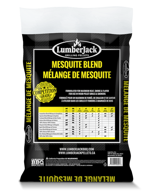 Lumberjack Mesquite Blend BBQ Pellets - 20 lbs