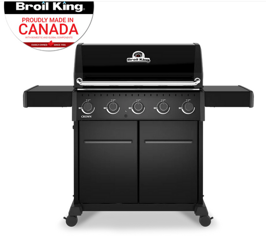 A 5 burner broil king bbq. 2 doors