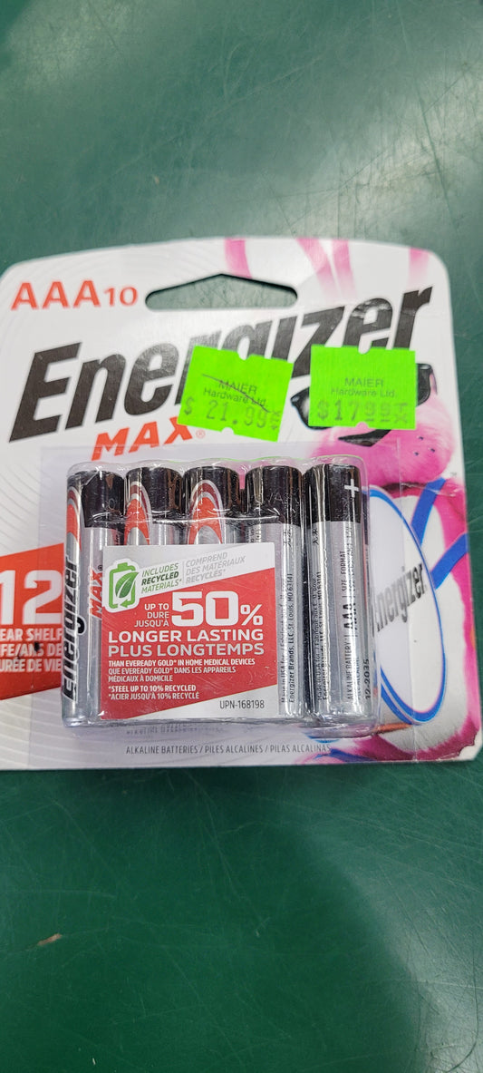 Energizer AAA 10 pack