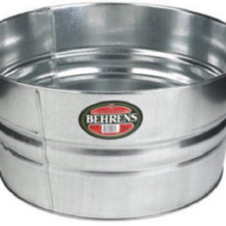 Galvanized buckets and tubs